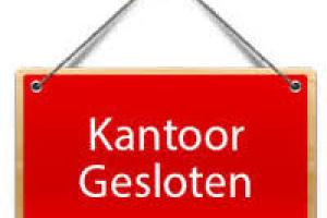  27 april Kantoor/administratie gesloten